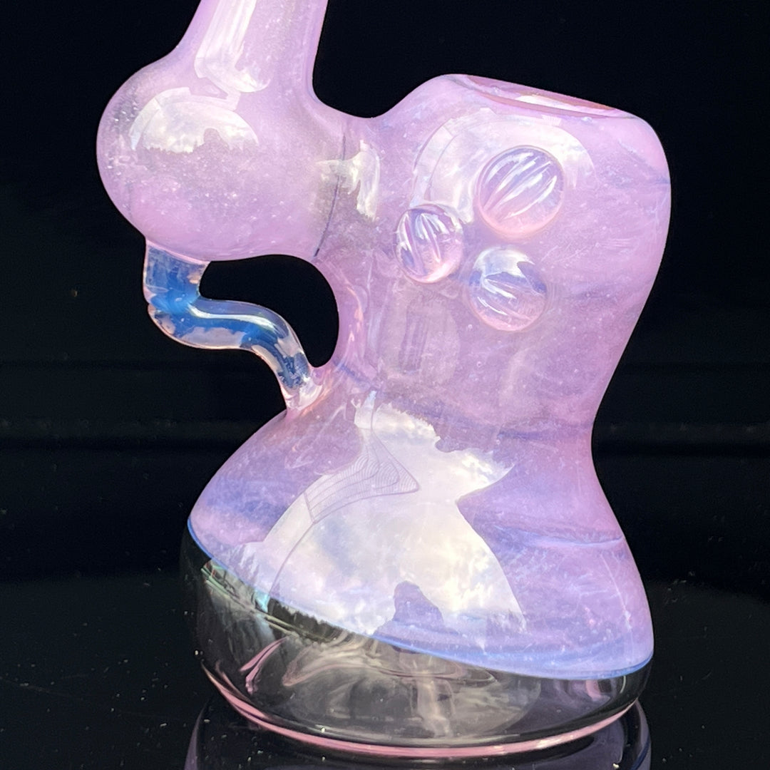 Lavender Marble Bubbler Glass Pipe Sable Haze