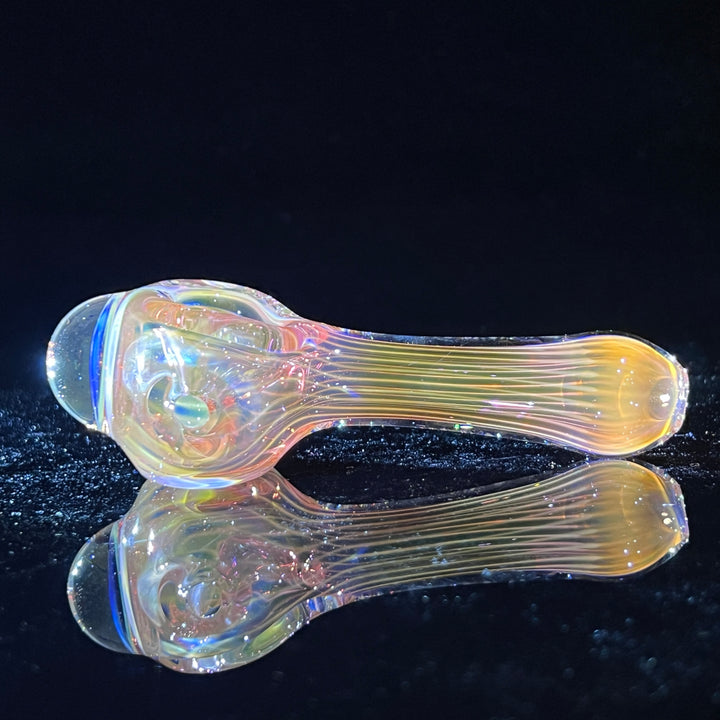 Scalloped Fumed Spoon Glass Pipe Schutz Glass   