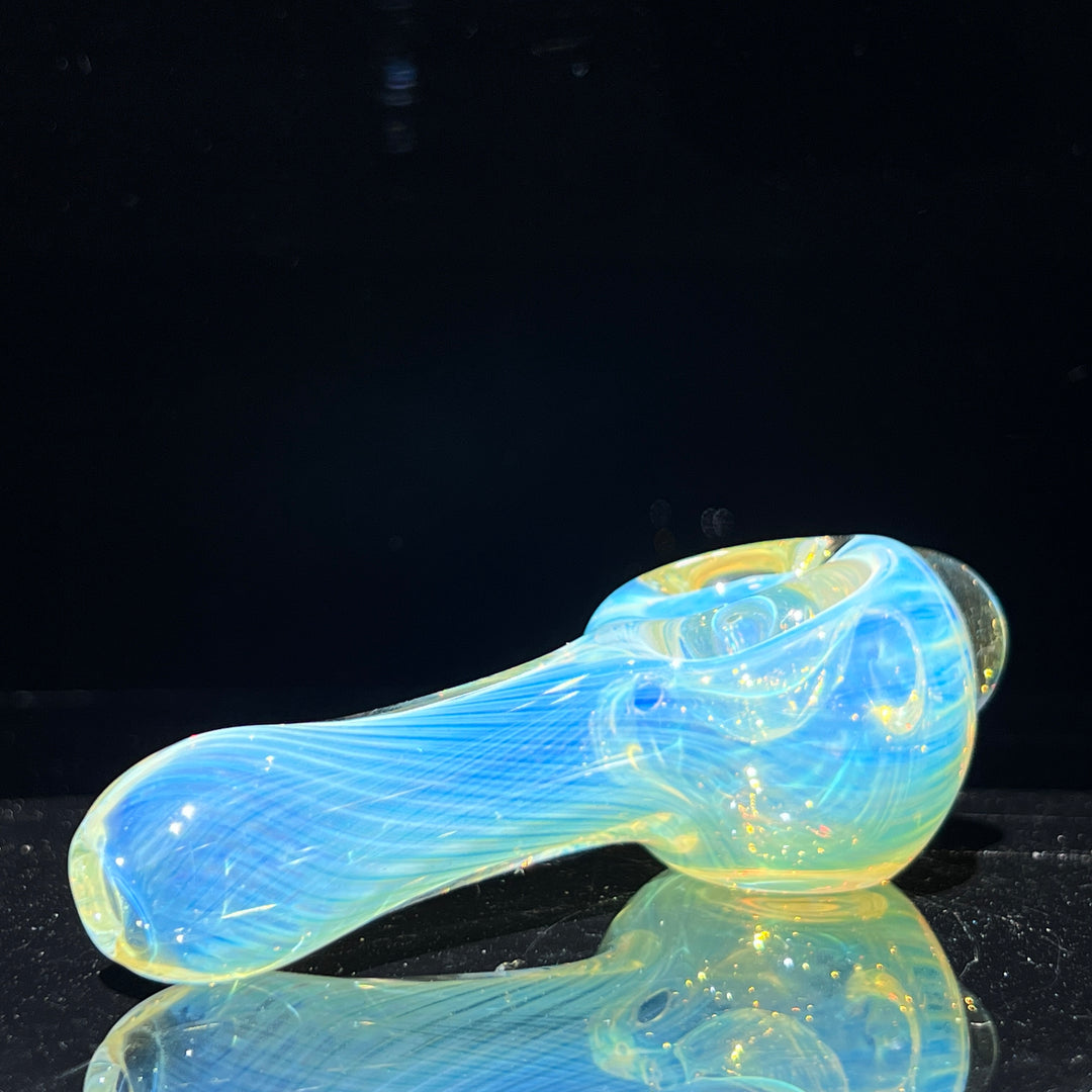 Scalloped Fumed Spoon Glass Pipe Schutz Glass   