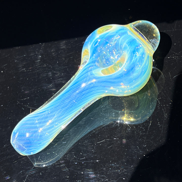 Scalloped Fumed Spoon Glass Pipe Schutz Glass   