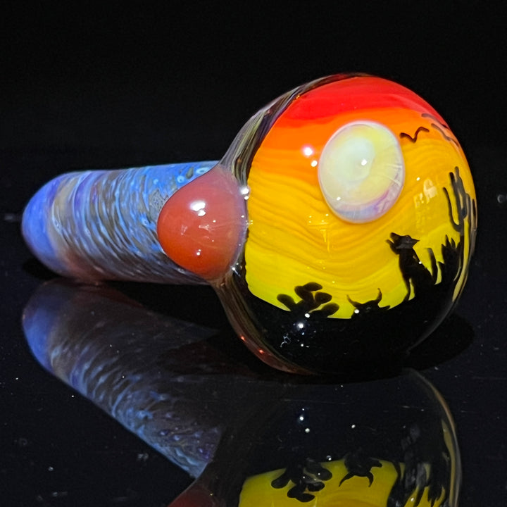 Coyote Silhouette Glass Pipe Glass Pipe Chillery Bogart   