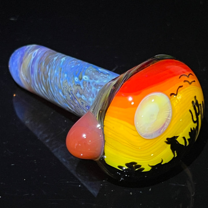 Coyote Silhouette Glass Pipe Glass Pipe Chillery Bogart   