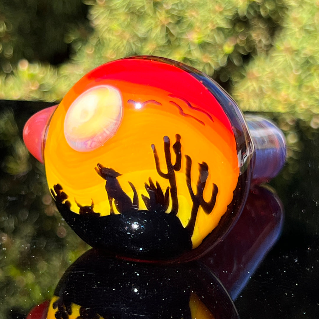 Coyote Silhouette Glass Pipe Glass Pipe Chillery Bogart   