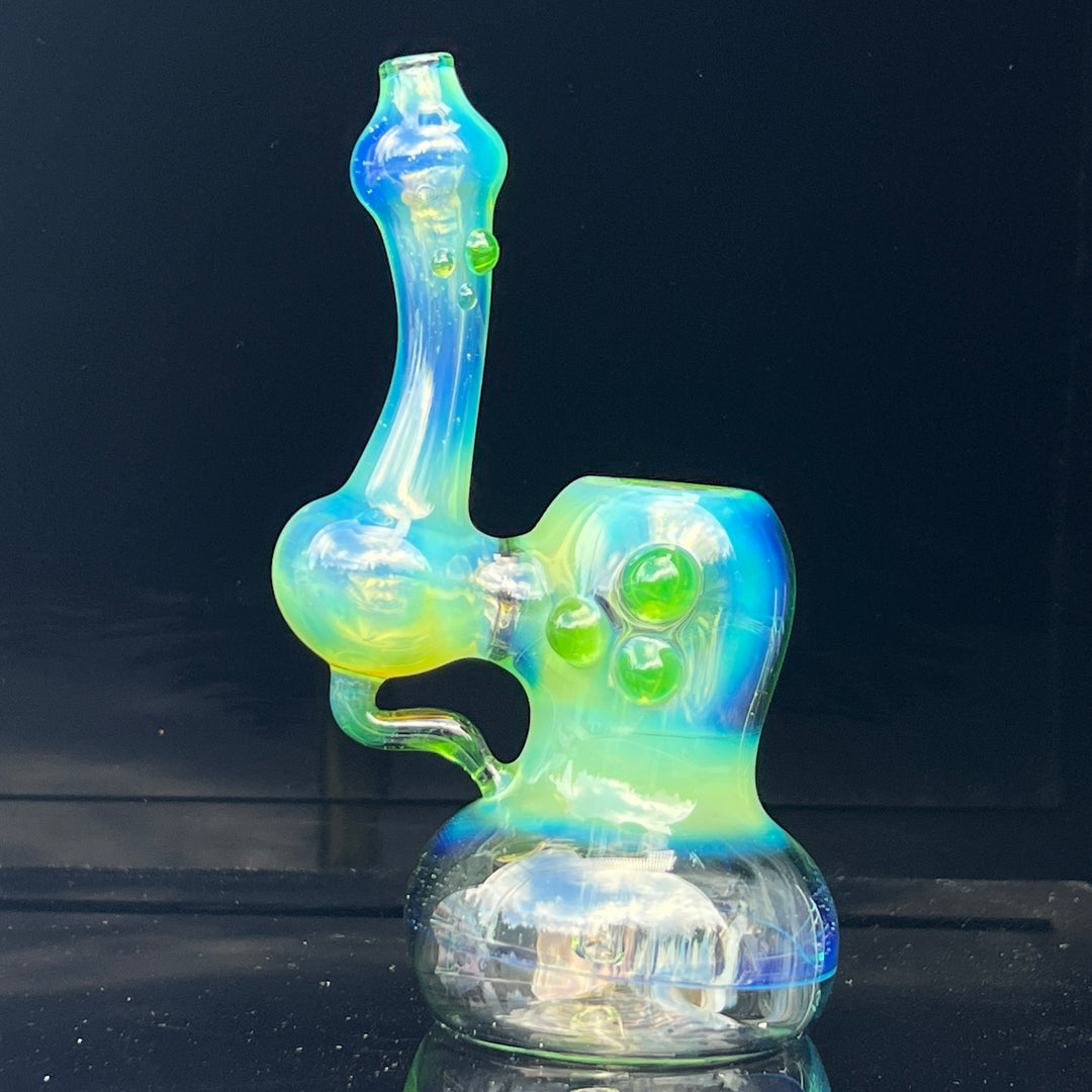 Green Apple Fume Bubbler Glass Pipe Sable Haze