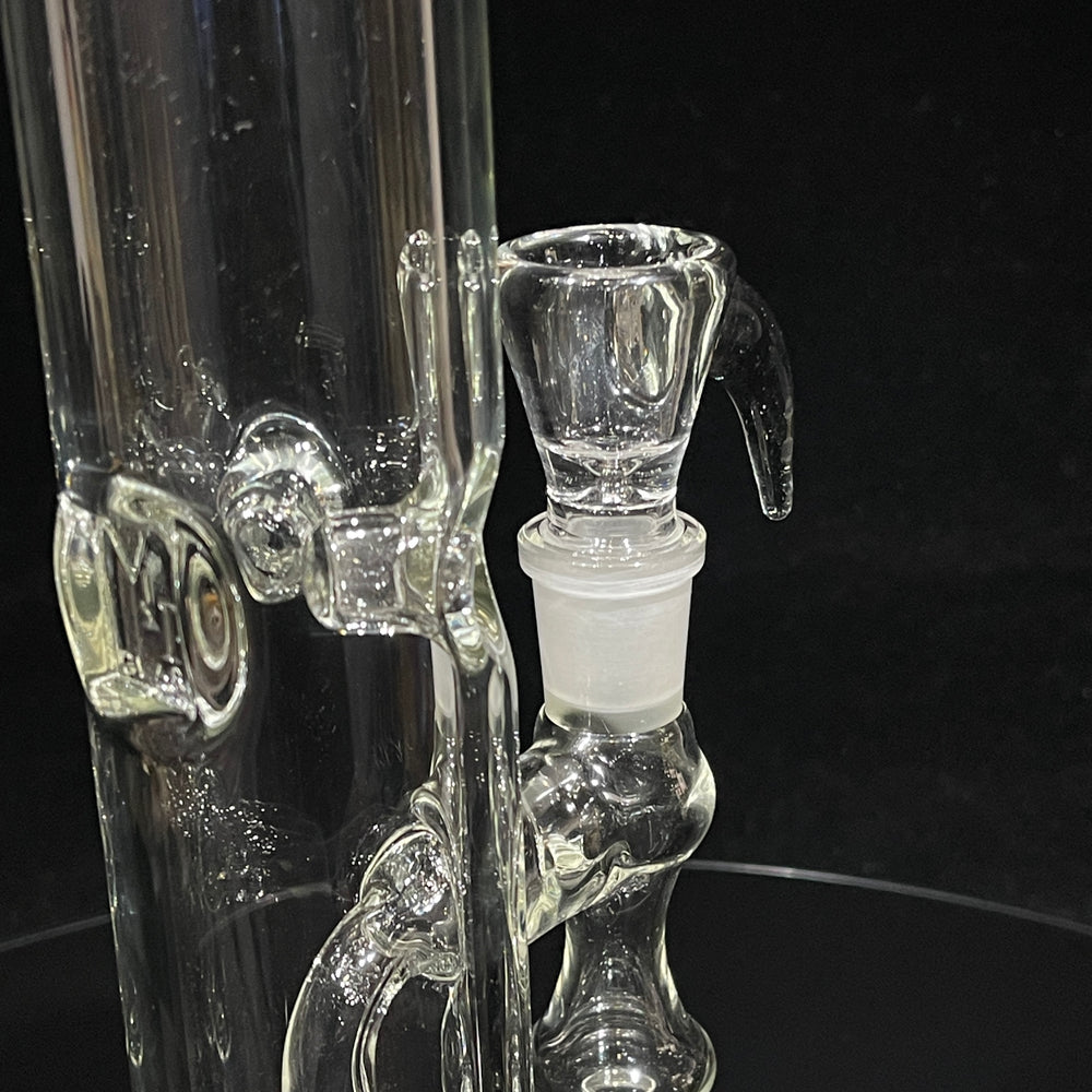 18" Fixed Showerhead Straight Tube Bong Glass Pipe VIP Glass