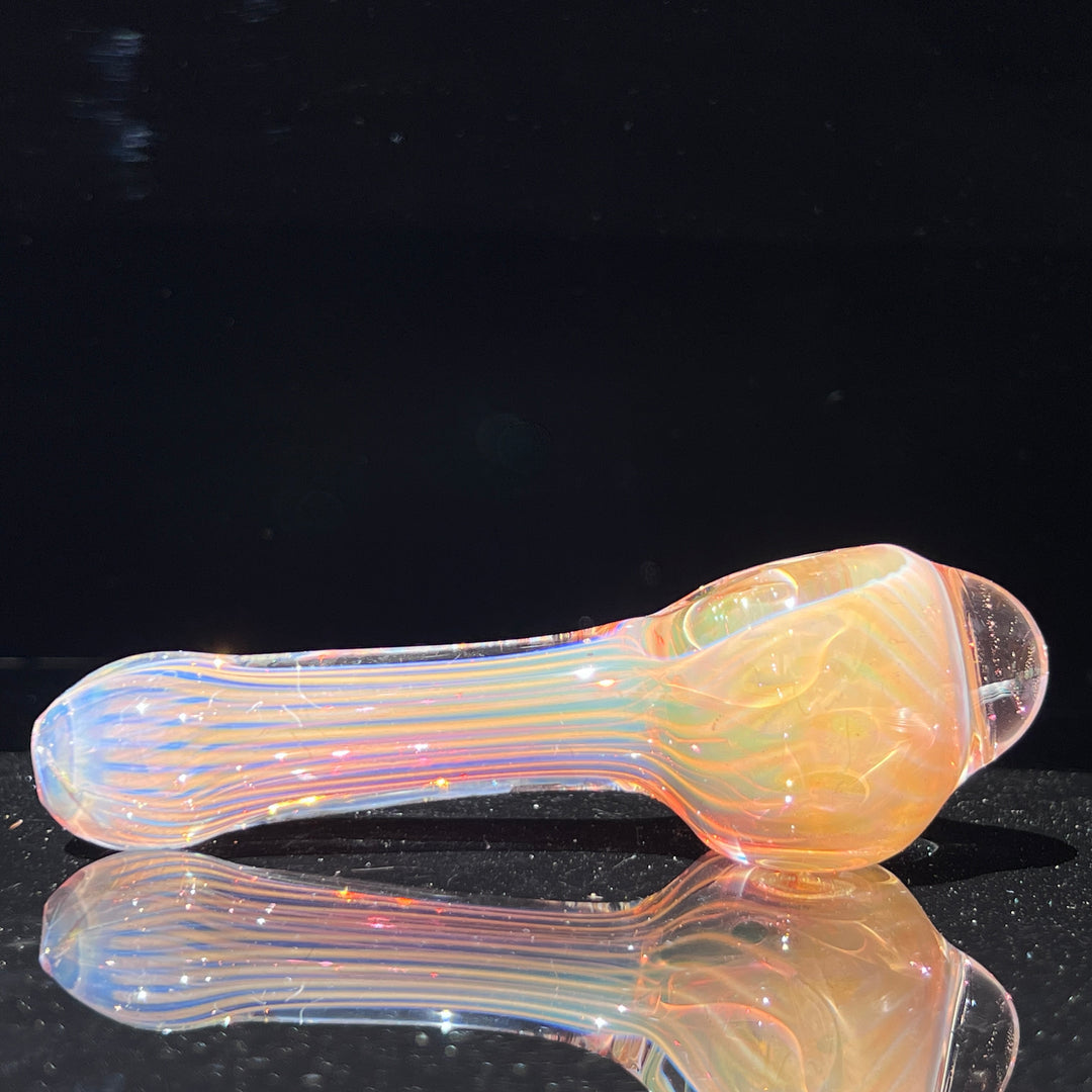 Scalloped Fumed Spoon Glass Pipe Schutz Glass   