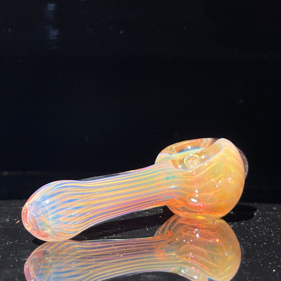 Scalloped Fumed Spoon Glass Pipe Schutz Glass   