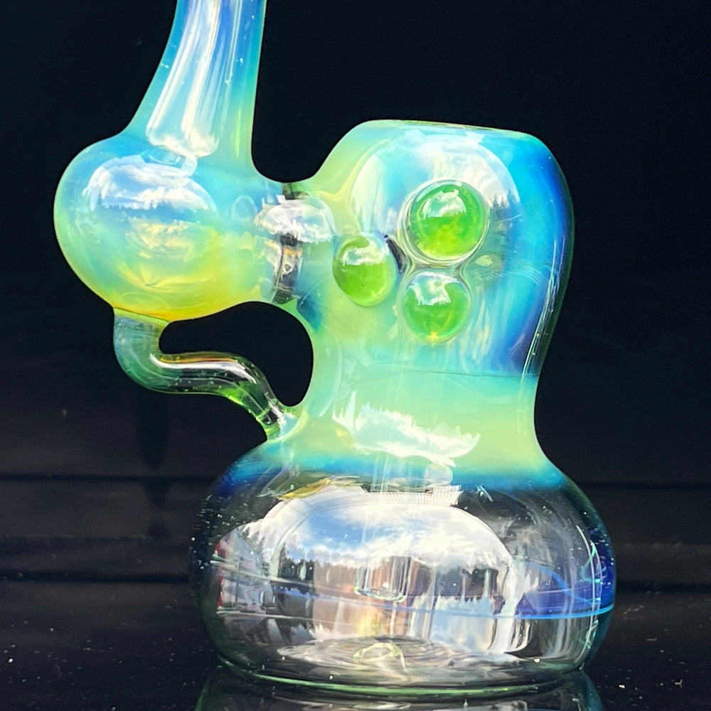 Green Apple Fume Bubbler Glass Pipe Sable Haze