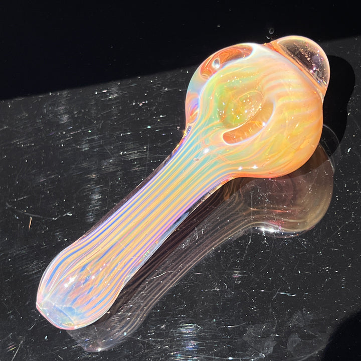 Scalloped Fumed Spoon Glass Pipe Schutz Glass   