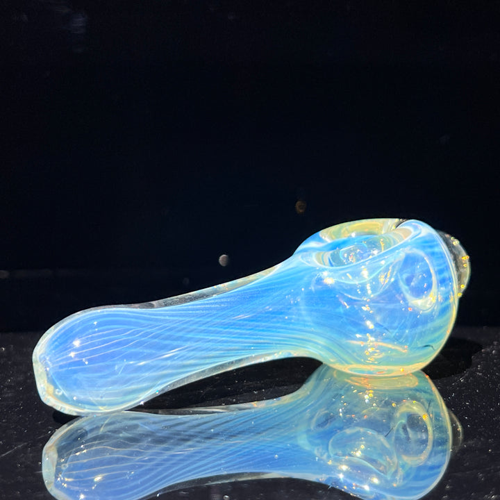 Scalloped Fumed Spoon Glass Pipe Schutz Glass   