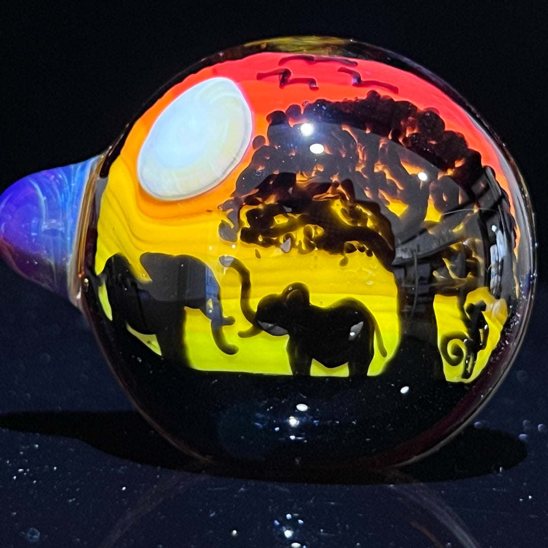 Elephant Silhouette Glass Pipe Glass Pipe Chillery Bogart   