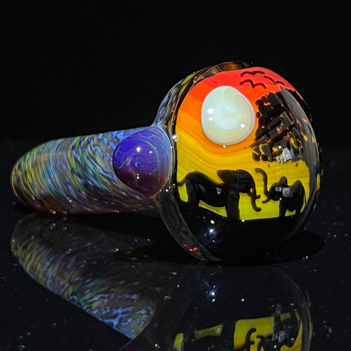 Elephant Silhouette Glass Pipe Glass Pipe Chillery Bogart   