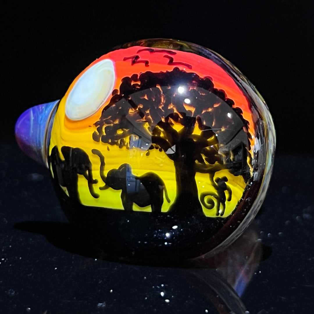Elephant Silhouette Glass Pipe Glass Pipe Chillery Bogart   
