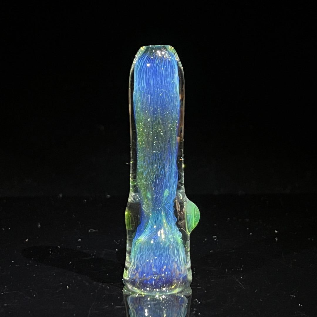 Mystery Aventurine Chillum Glass Pipe Chuck Glass   