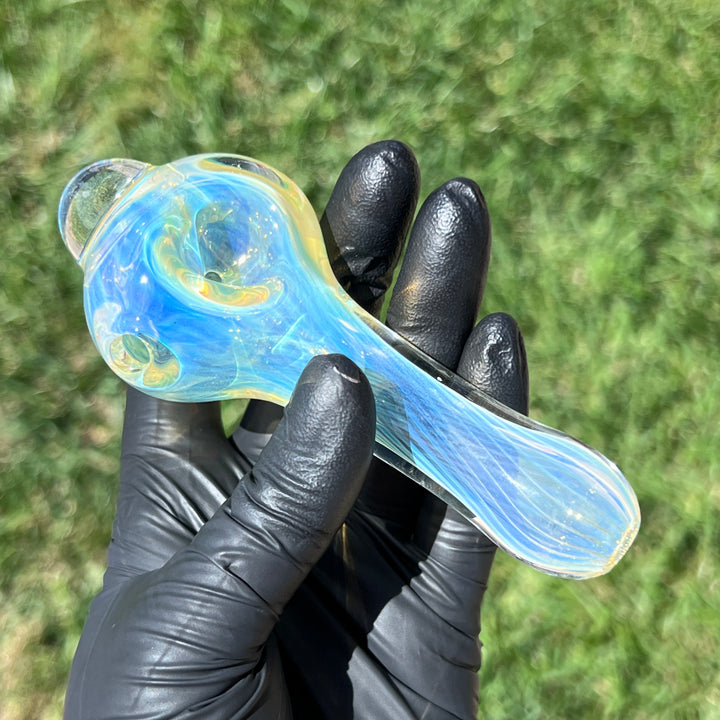 Scalloped Fumed Spoon Glass Pipe Schutz Glass   