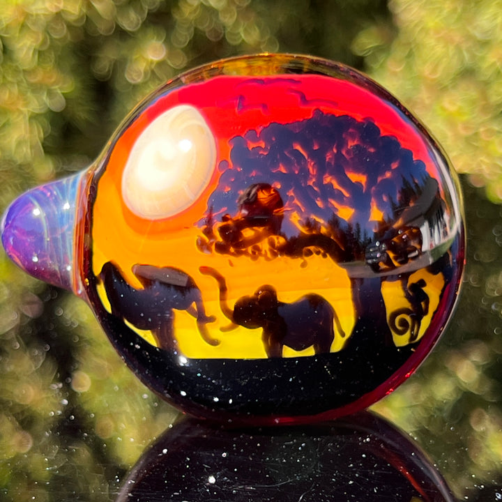 Elephant Silhouette Glass Pipe Glass Pipe Chillery Bogart   