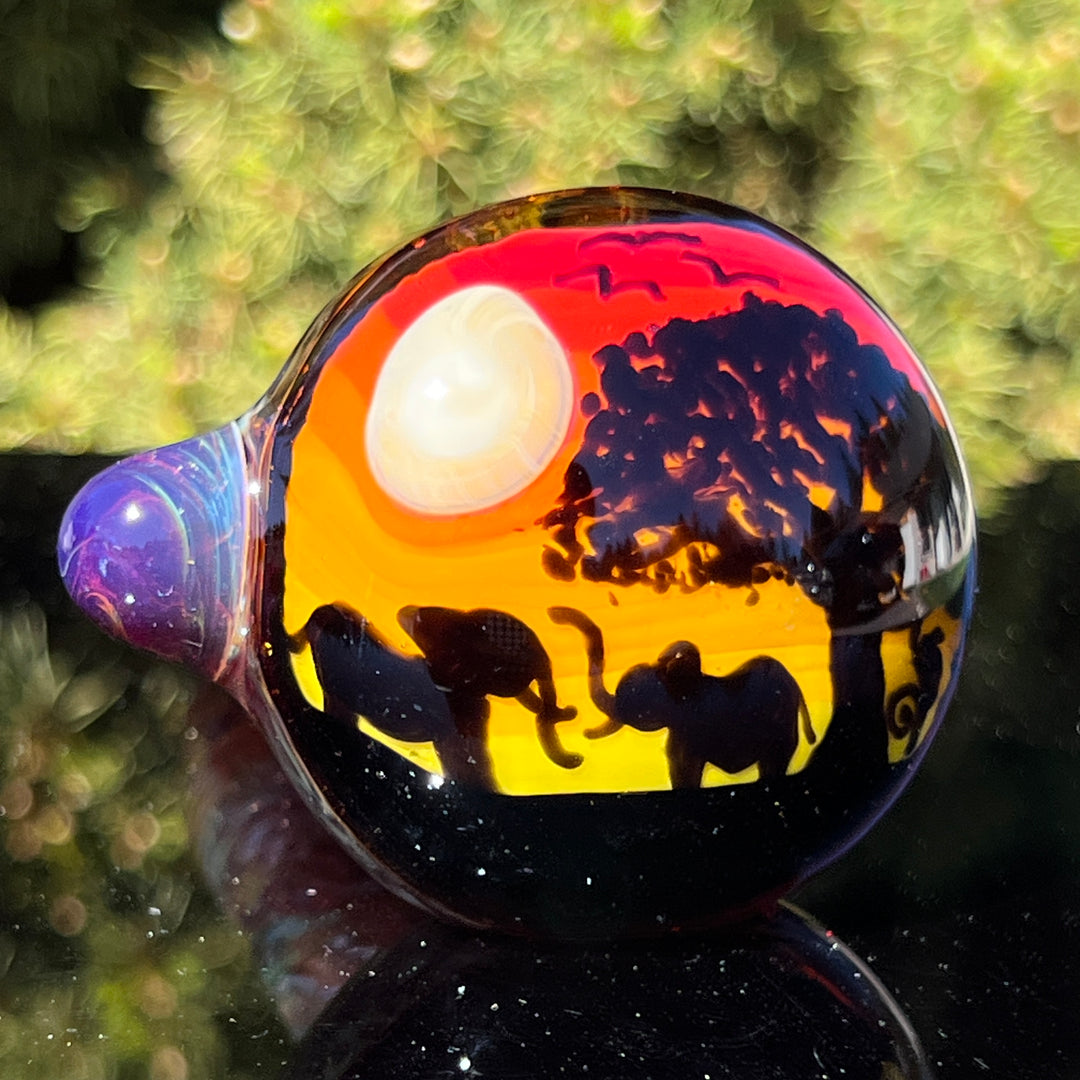 Elephant Silhouette Glass Pipe Glass Pipe Chillery Bogart   
