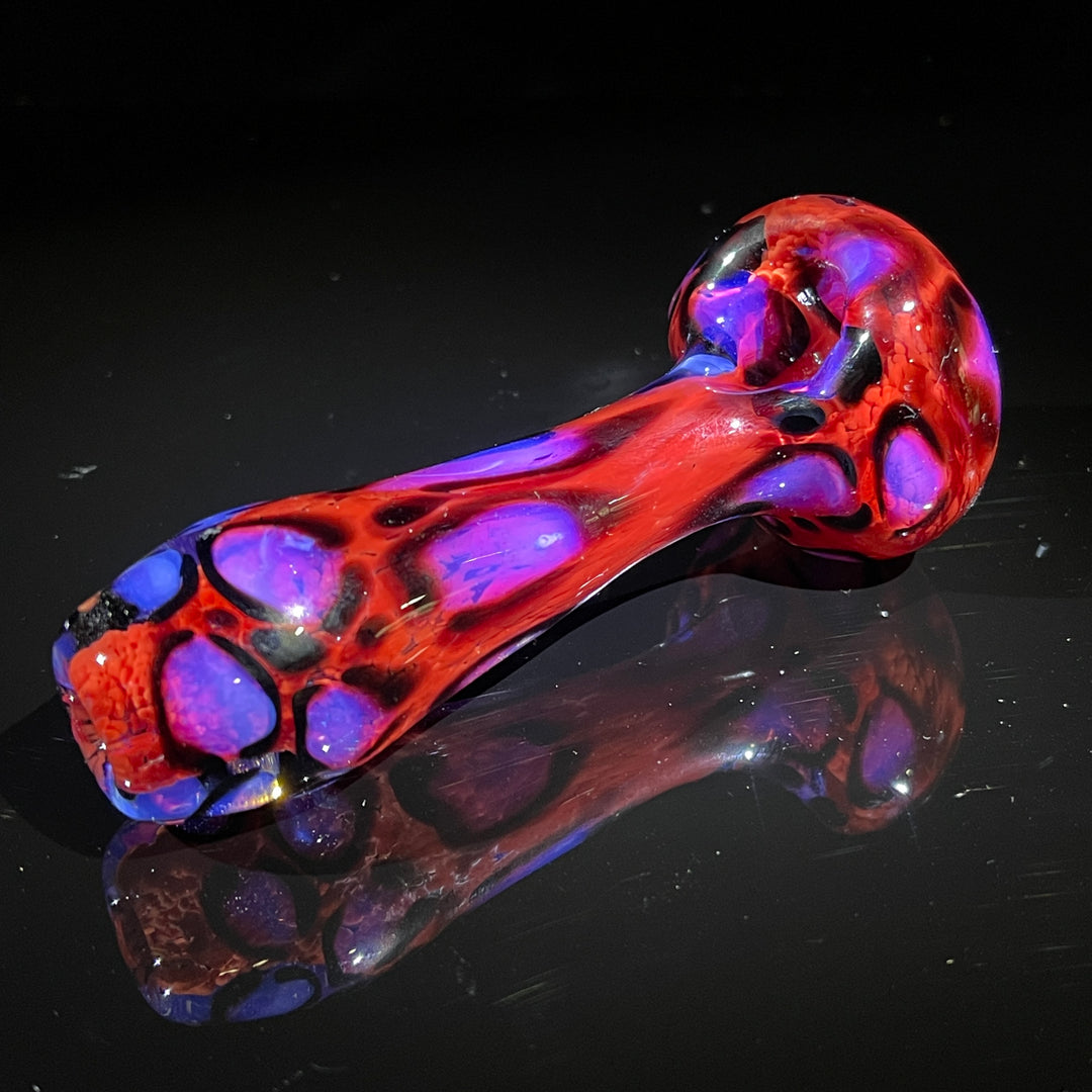 Pink Leopard Pipe Glass Pipe Beezy Glass   