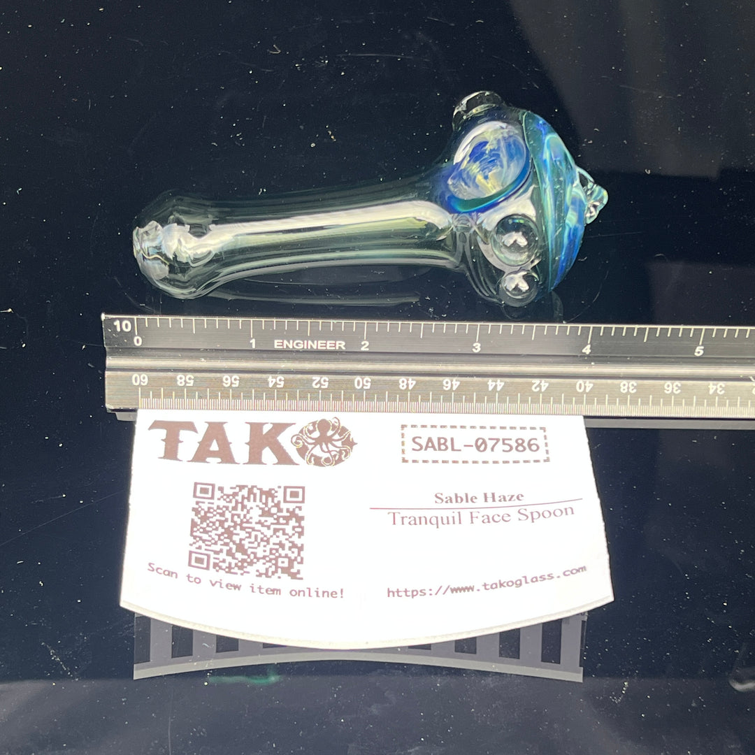 Tranquil Face Spoon Glass Pipe Sable Haze