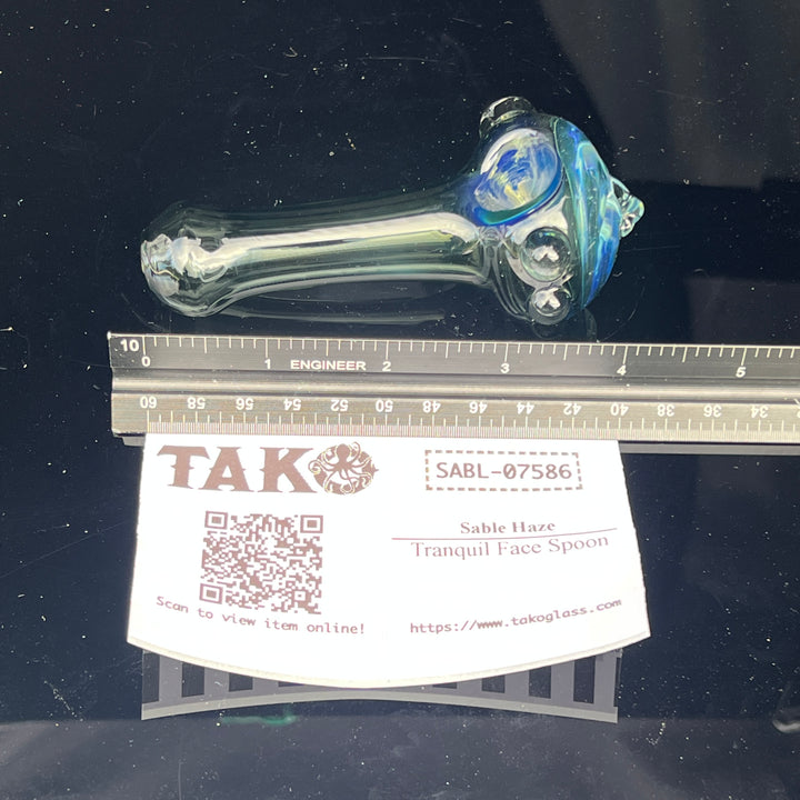 Tranquil Face Spoon Glass Pipe Sable Haze