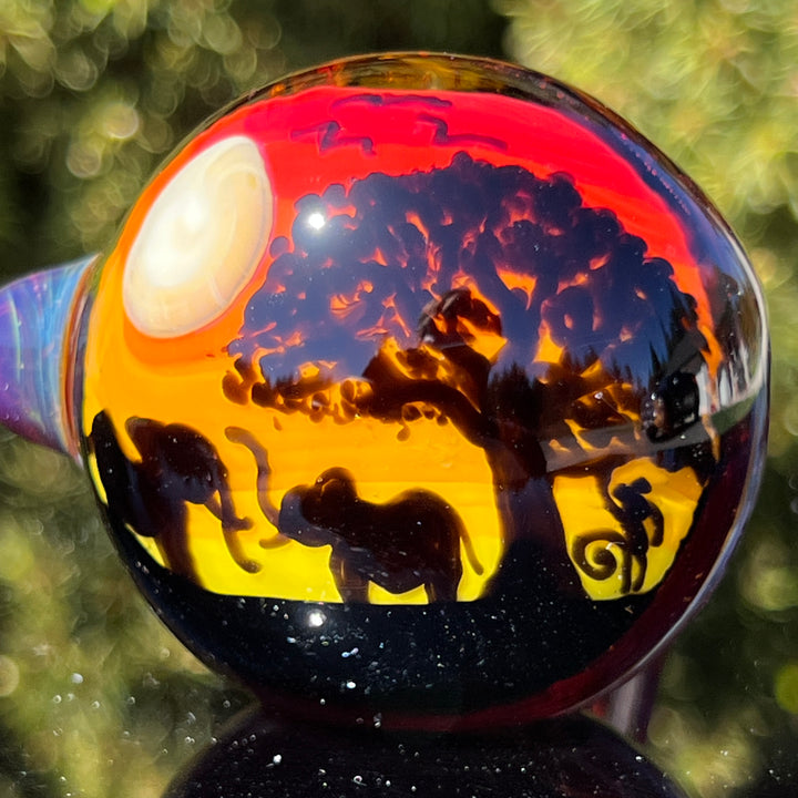 Elephant Silhouette Glass Pipe Glass Pipe Chillery Bogart   