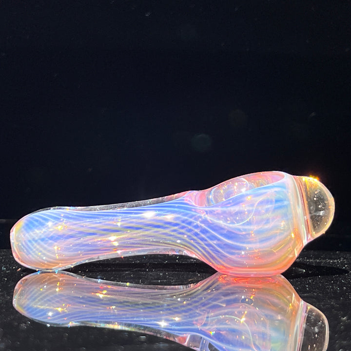 Scalloped Fumed Spoon Glass Pipe Schutz Glass   