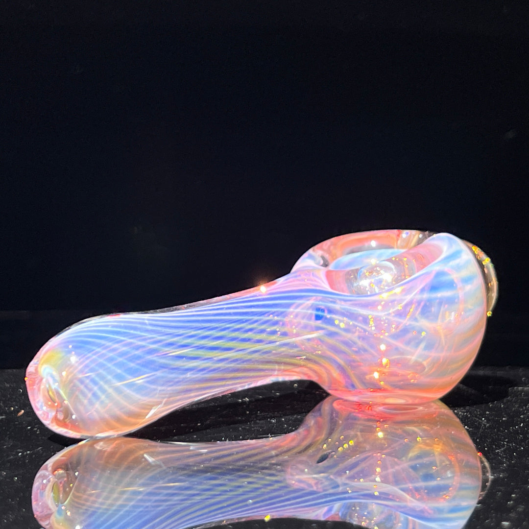 Scalloped Fumed Spoon Glass Pipe Schutz Glass   