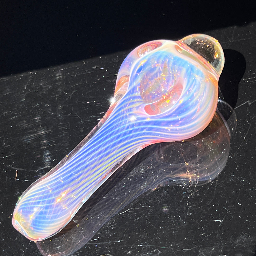 Scalloped Fumed Spoon Glass Pipe Schutz Glass   