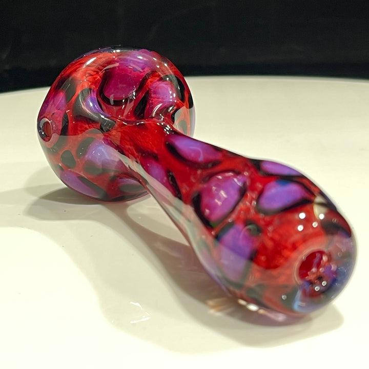 Pink Leopard Pipe Glass Pipe Beezy Glass   