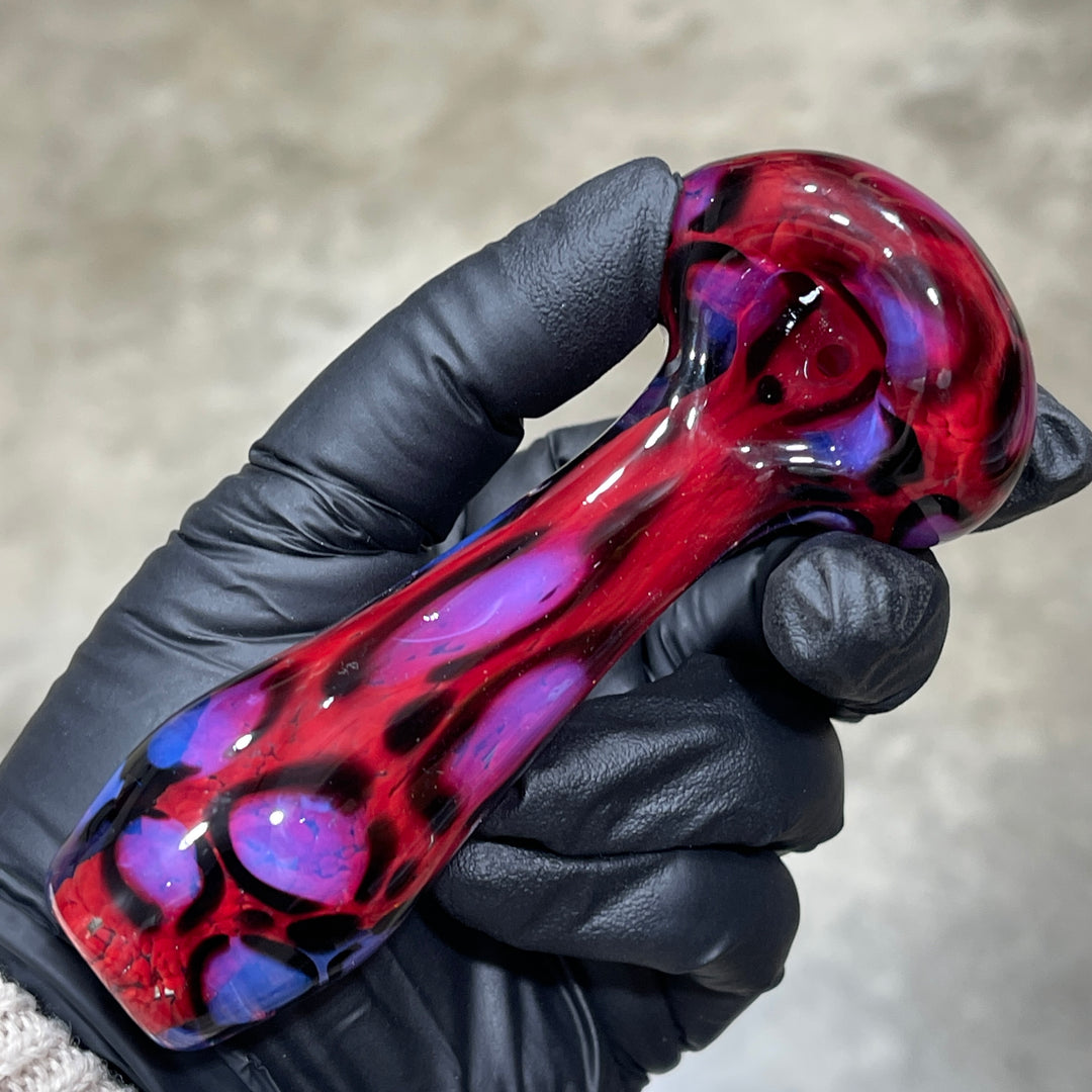 Pink Leopard Pipe Glass Pipe Beezy Glass   