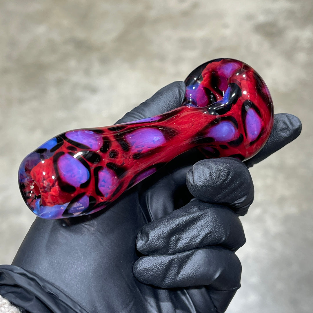 Pink Leopard Pipe Glass Pipe Beezy Glass   