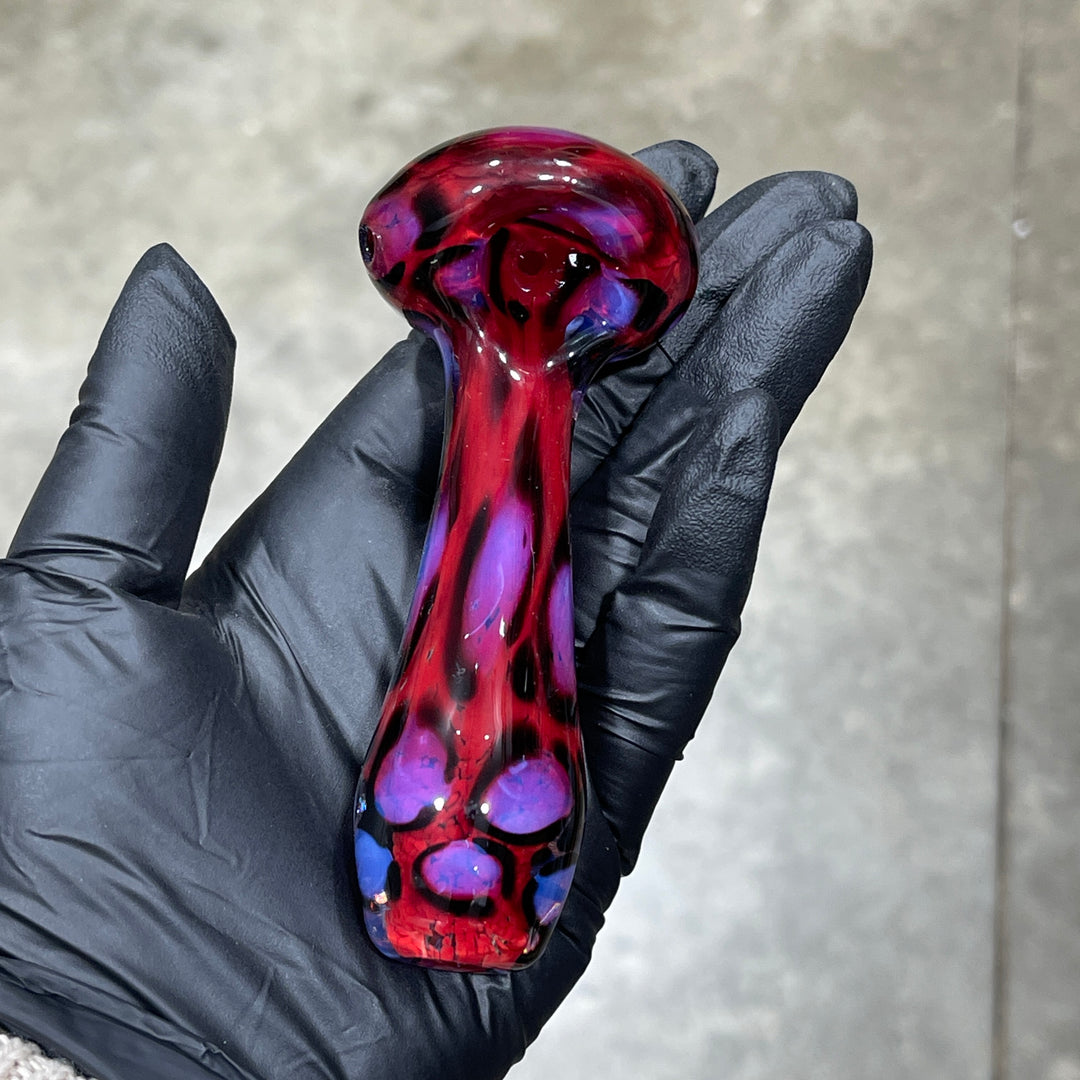 Pink Leopard Pipe Glass Pipe Beezy Glass   