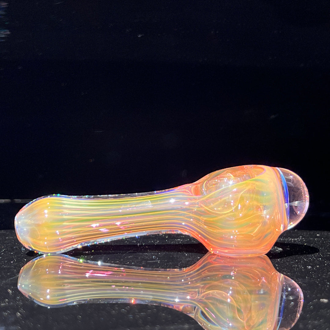 Scalloped Fumed Spoon Glass Pipe Schutz Glass   