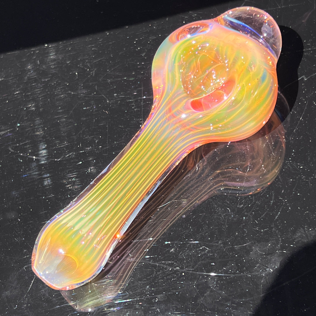 Scalloped Fumed Spoon Glass Pipe Schutz Glass   