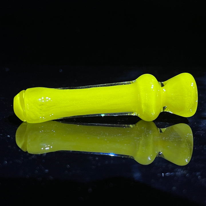 Juicy Yellow Chillum Glass Pipe Schutz Glass   