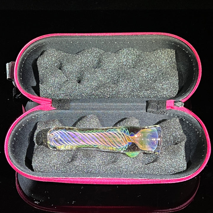 Thick Fume Chillum + Case Combo Glass Pipe Chuck Glass