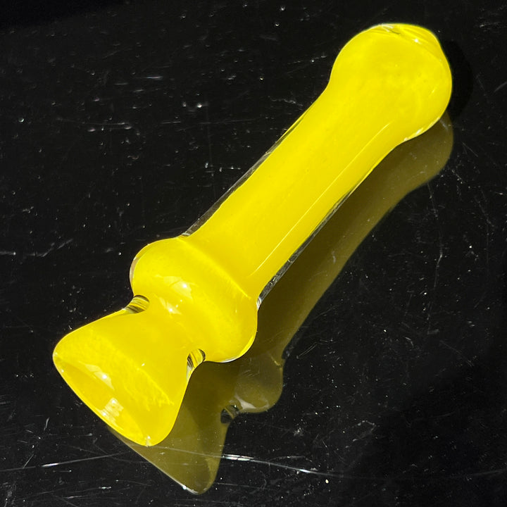 Juicy Yellow Chillum Glass Pipe Schutz Glass   