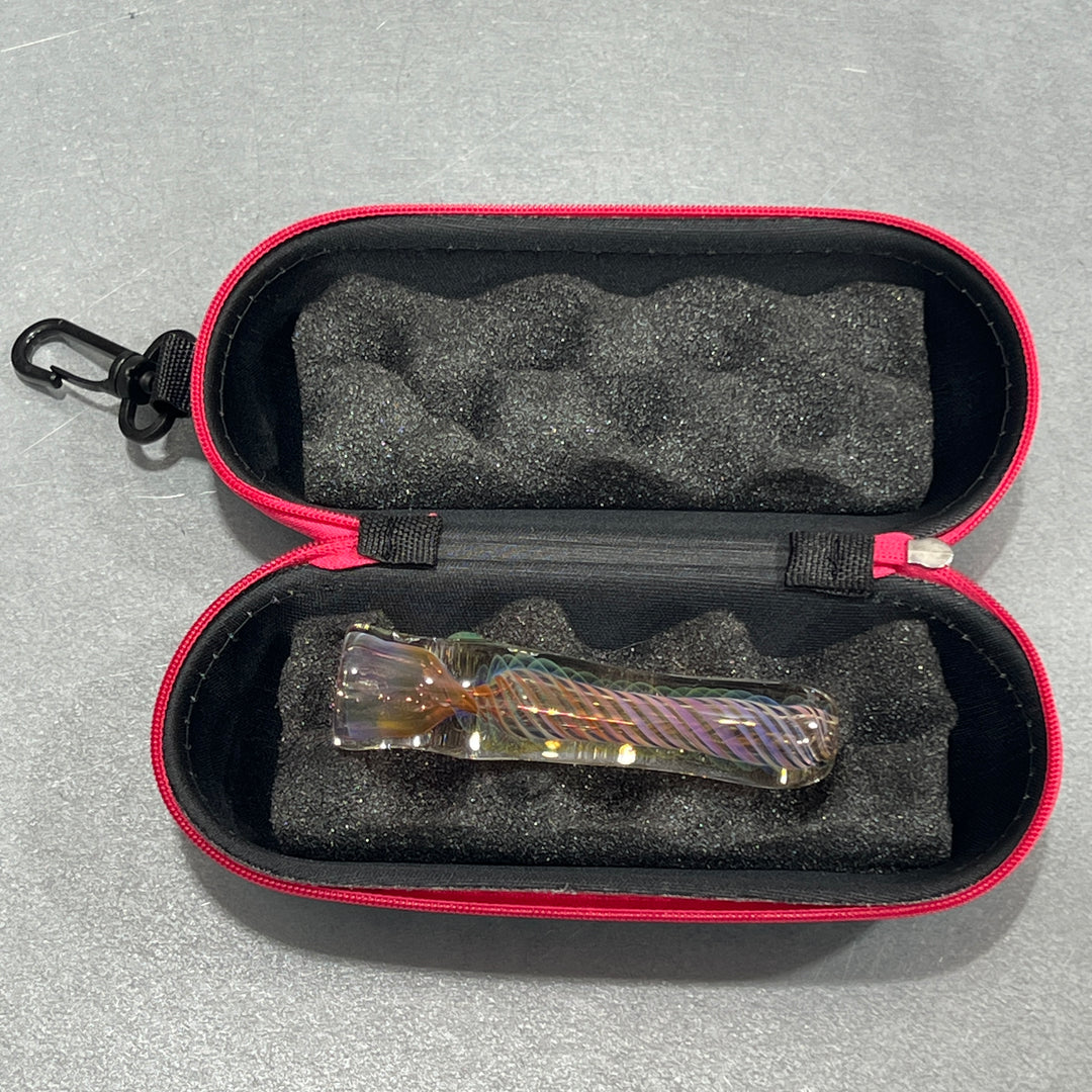 Thick Fume Chillum + Case Combo Glass Pipe Chuck Glass