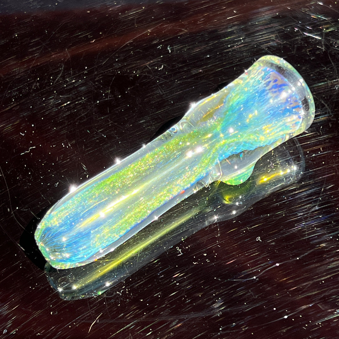 Mystery Aventurine Chillum Glass Pipe Chuck Glass   