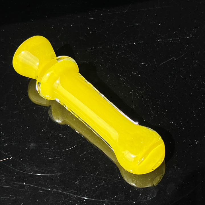 Juicy Yellow Chillum Glass Pipe Schutz Glass   