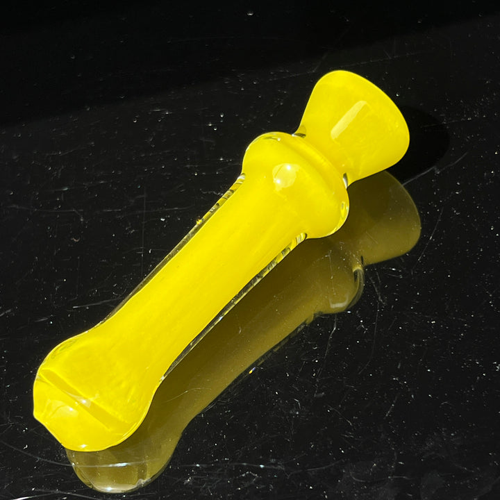 Juicy Yellow Chillum Glass Pipe Schutz Glass   