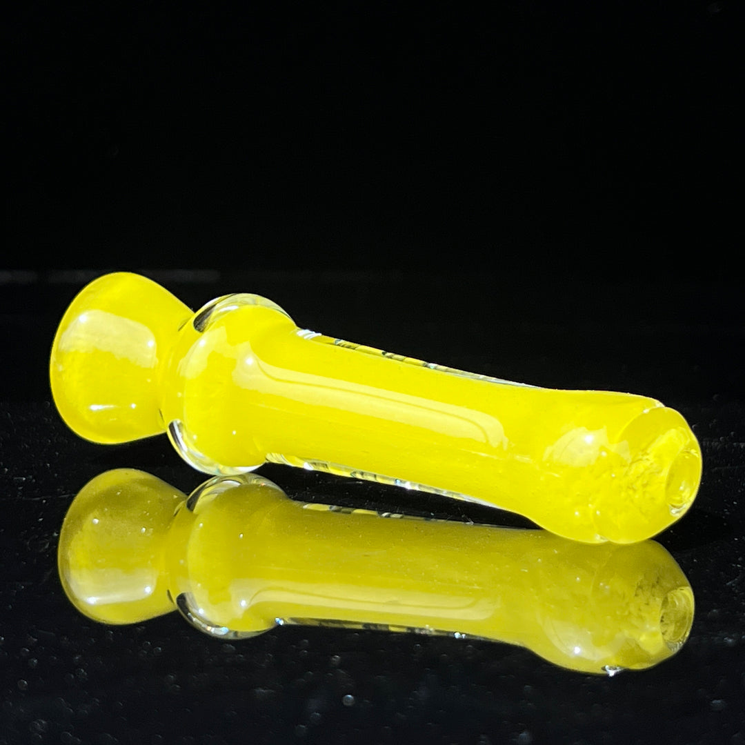 Juicy Yellow Chillum Glass Pipe Schutz Glass   