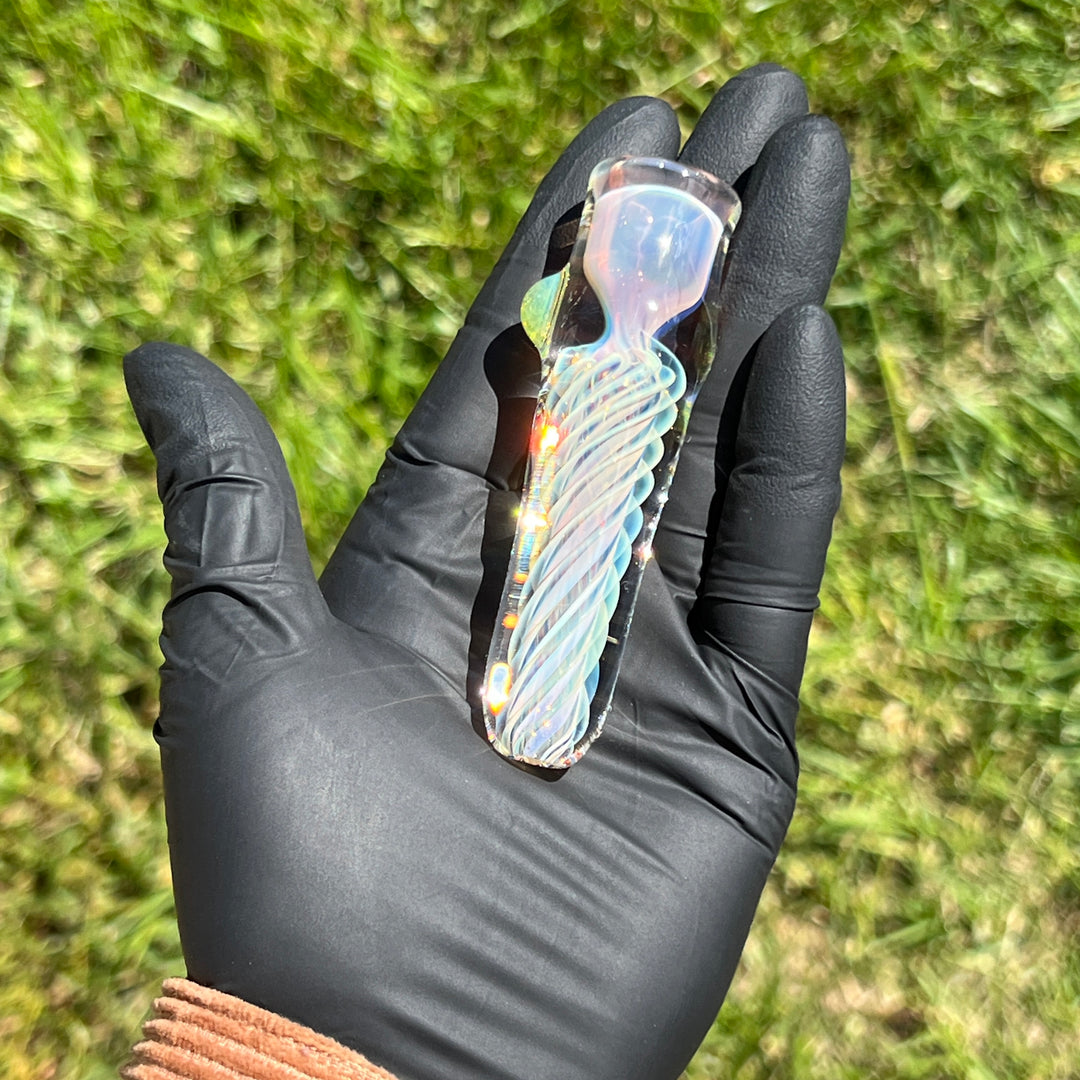 Thick Fume Chillum Glass Pipe Chuck Glass   