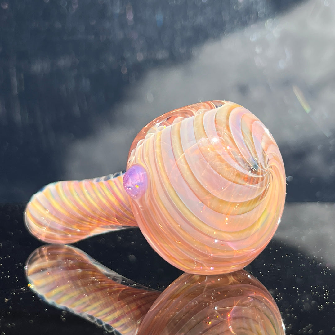 Thick Fume Pipe Pink Slyme Marble Glass Pipe Chuck Glass   