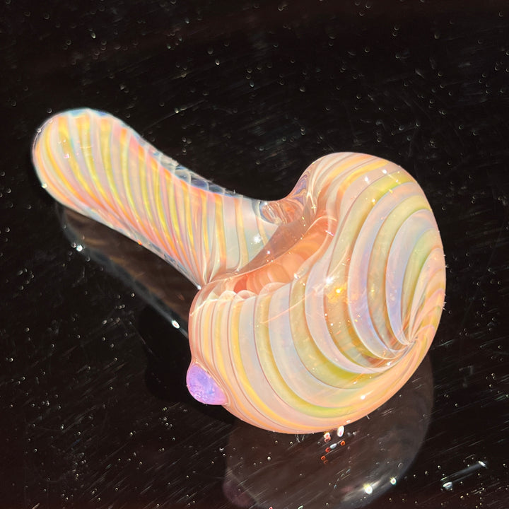 Thick Fume Pipe Pink Slyme Marble Glass Pipe Chuck Glass   