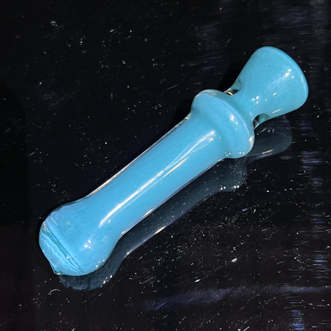 Seaside Turquoise Chillum Glass Pipe Schutz Glass   