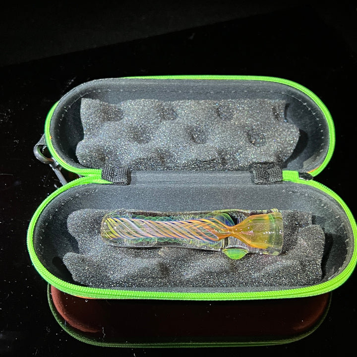 Thick Fume Chillum + Case Combo Glass Pipe Chuck Glass