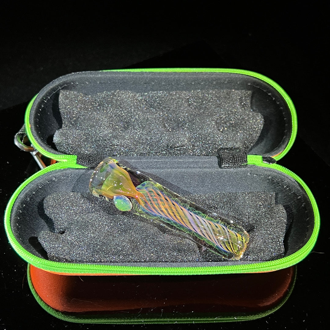 Thick Fume Chillum + Case Combo Glass Pipe Chuck Glass