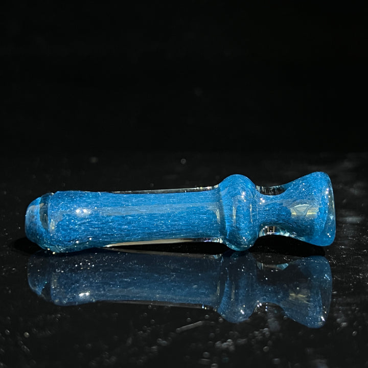 Salish Blue Chillum Glass Pipe Schutz Glass   