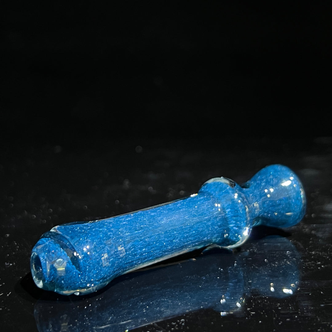 Salish Blue Chillum Glass Pipe Schutz Glass   